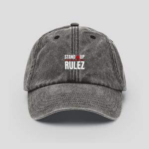 Stand Up Rulez cappello visiera curva logo cucito snapback acid black