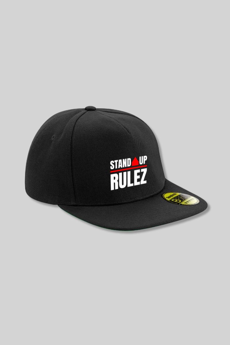 Stand Up Rulez cappello visiera piatta logo cucito snapback