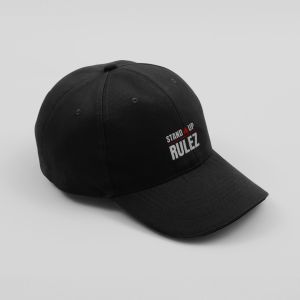 Stand Up Rulez cappello visiera curva logo cucito snapback black
