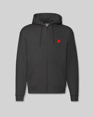 Stand Up Rulez felpa zip print hooded black
