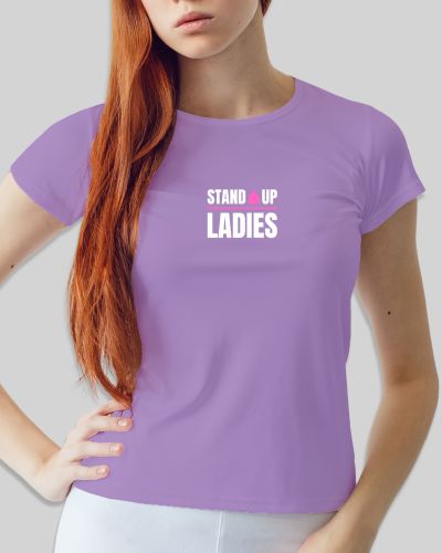 Stand Up Ladies t-shirt logo print tee