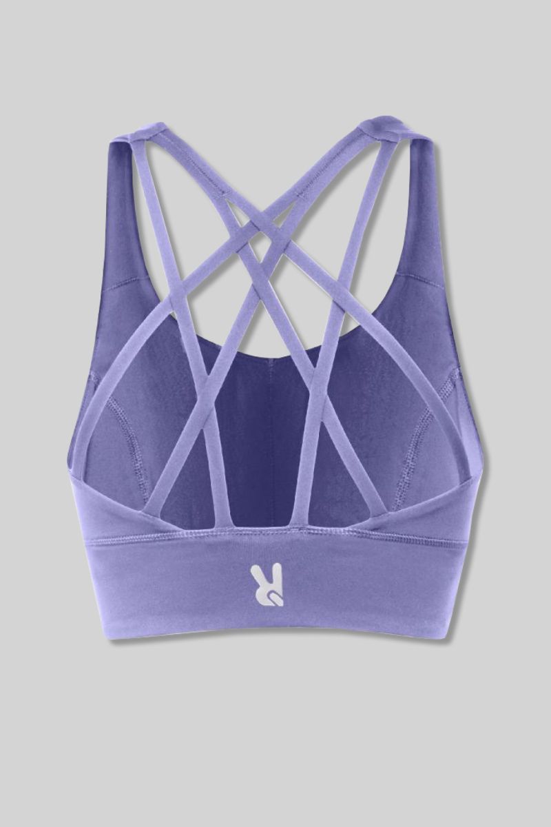 Stand Up Ladies Top logo print lilac
